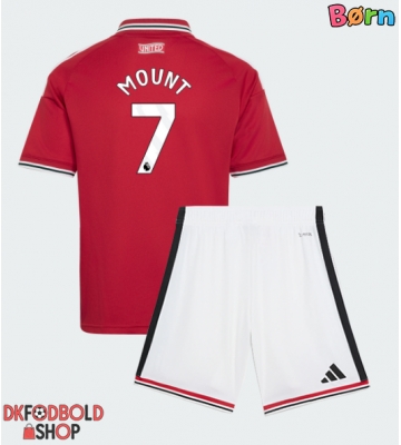 Manchester United Mason Mount #7 Hjemmebanesæt Børn 2026-27 Kort ærmer (+ korte bukser)